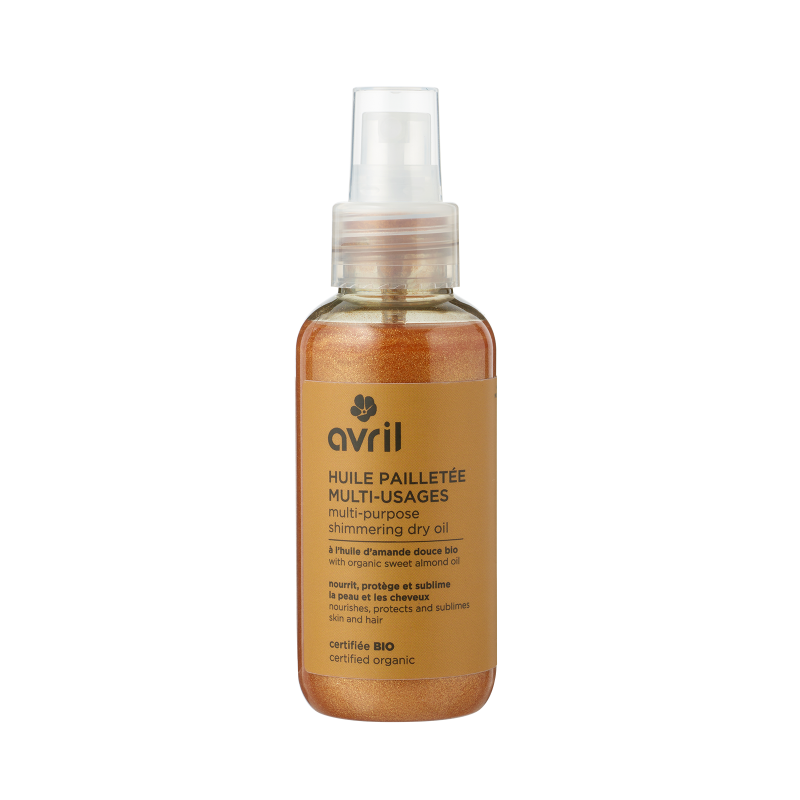 organic glitter oil organic body hair oil